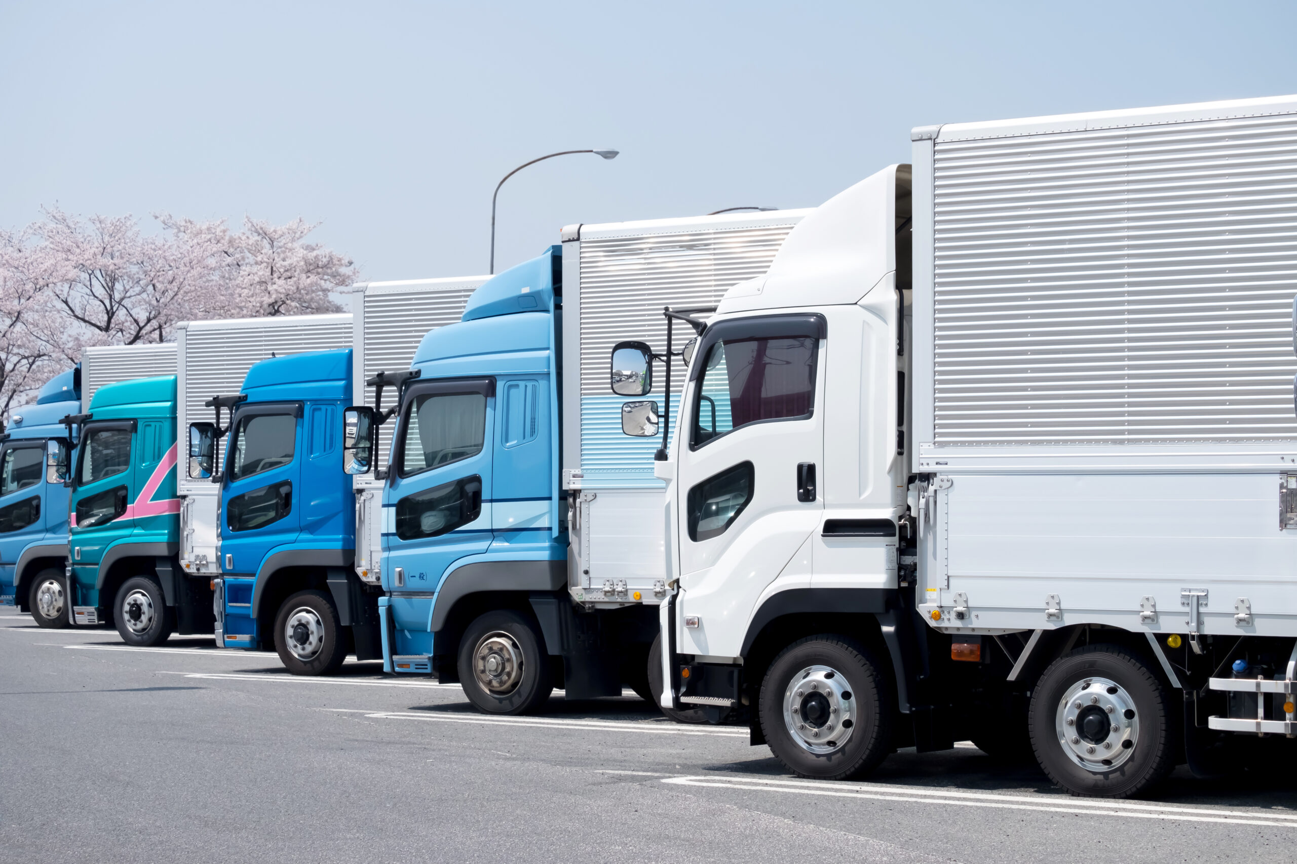 春のトラック・アイドリングストップヒーター